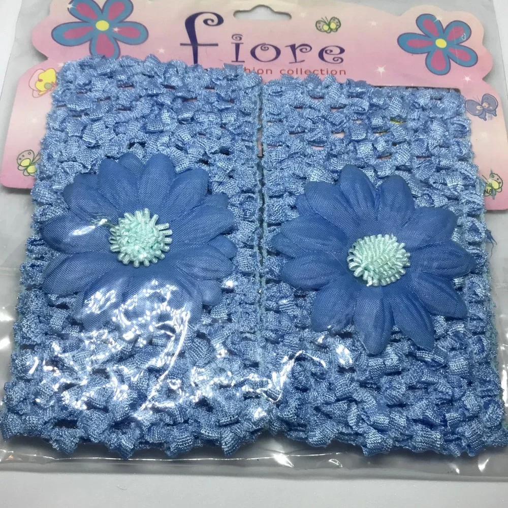 Vintage Kids 80s 90s Floral Lacey Hair Accessory 2 pack kidcore cute twee doll
